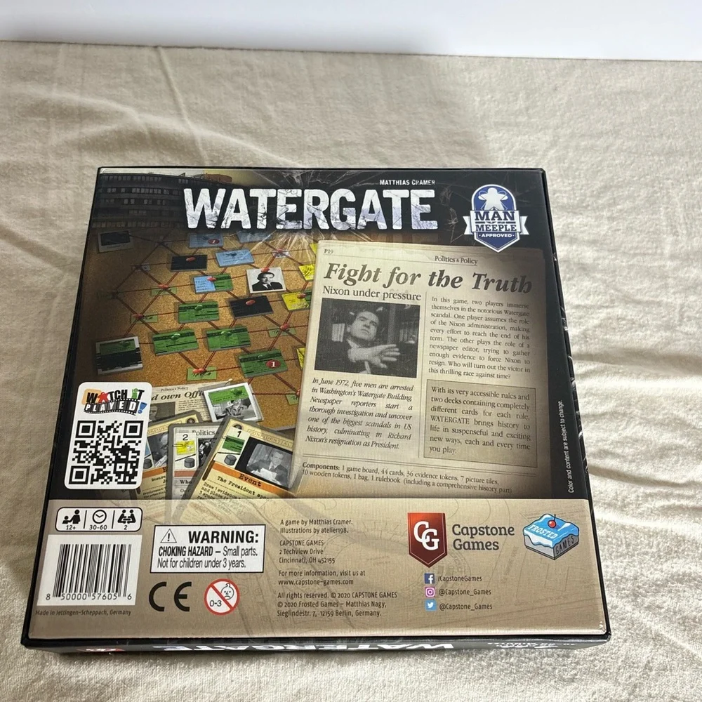 Watergate Board Game -complete - Picture 11 of 12
